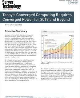 Today's Converged Computing Requires Converged Power for 2018 and Beyond