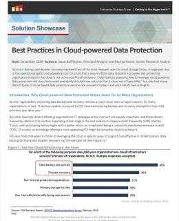 Best Practices in Cloud-powered Data Protection