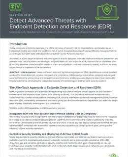 Detect Advanced Threats with Endpoint Detection and Response (EDR)
