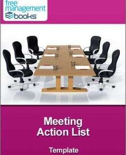 Meeting Action List Template