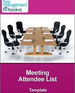Meeting Attendee List Template