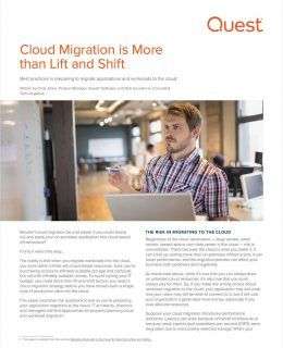 Cloud Migration is More than Lift and Shift