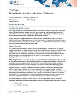 Production Optimization - Allocations Enablement