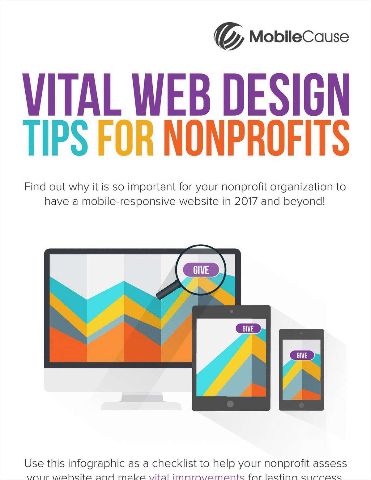 Vital Web Design Tips for Nonprofits Infographic