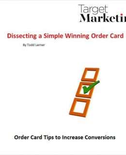 Dissecting a Simple Winning Order Card