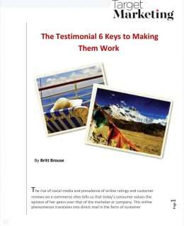 The Testimonial: 6 Keys to Making Them Work