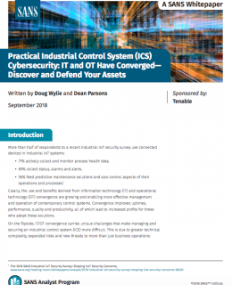 Screen Shot 2019 02 04 at 10.05.10 PM 260x320 - SANS Whitepaper:  Practical Industrial Control System (ICS) Cybersecurity: IT and OT Have Converged— Discover and Defend Your Assets