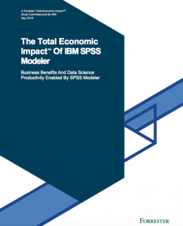 Screen Shot 2019 02 05 at 7.46.26 PM 260x320 - Forrester Study: The Total Economic Impact™ Of IBM SPSS Modeler