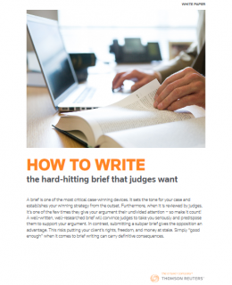 Screenshot 2019 02 27 How to Write a Hard Hitting Brief pdf 260x320 - How to write the hard-hitting brief that judges want