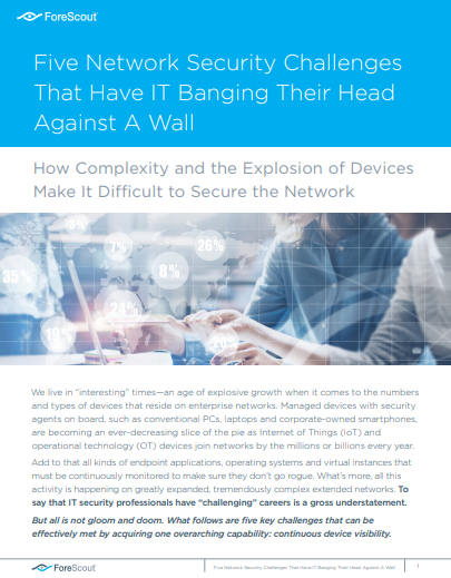 3 1 - 5 Network Security Challenges That Have IT Banging Their Head Against A Wall