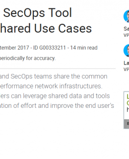 Untitled 2 260x320 - Gartner Report: Align NetOps and SecOps Tool Objectives with Shared Use Cases
