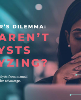 1 6 260x320 - A MARKETER’S DILEMMA:  WHY AREN’T  ANALYSTS ANALYZING?