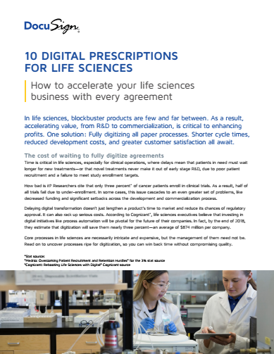 3 2 - Solutions Overview: 10 Digital Prescriptions for Life Sciences