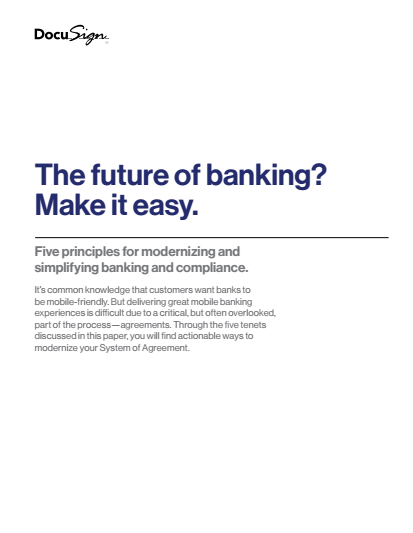 5 - The future of banking? Make it easy.