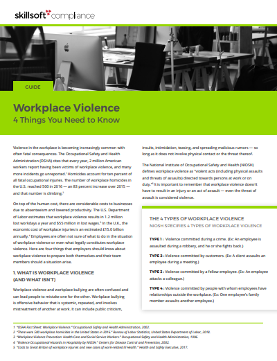 1 4 - Workplace Violence