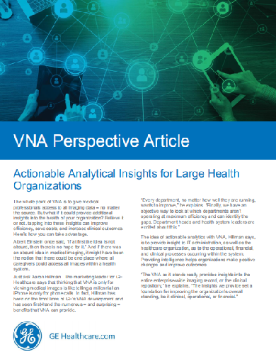 4 - Actionable Analytical Insights for Large Health Organizations