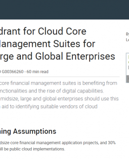 gartner 1 260x320 - 2019 Gartner Magic Quadrant for Cloud Core Financial Management Suites for Midsize, Large and Global Enterprises