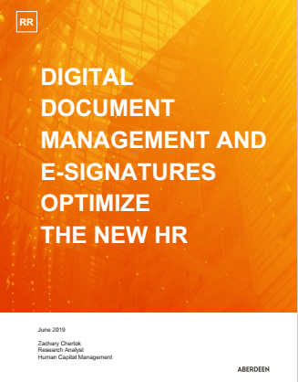 1 2 - Digital Document Management and E-Signature Optimize the New HR