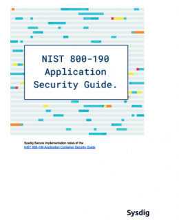 14 260x320 - Sysdig's NIST 800-190 Application Security Guide Checklist