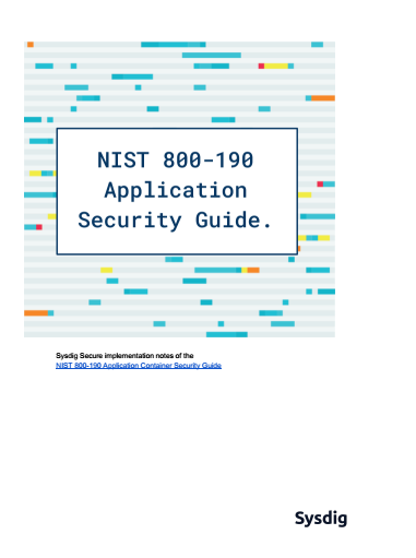 14 - Sysdig's NIST 800-190 Application Security Guide Checklist
