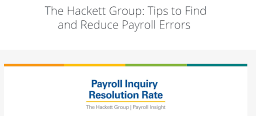 2019 09 17 2 - Workday and The Hackett Group - Tips to Find and Reduce Payroll Errors