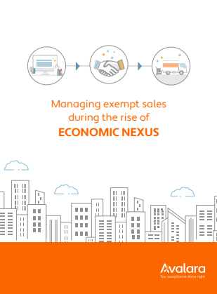 3 4 - Managing exempt sales during the rise of ECONOMIC NEXUS