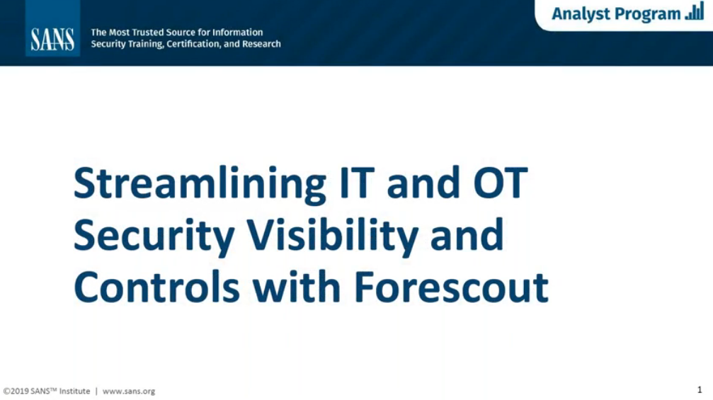 8 2 - Visibility for Incident Response: A Review of Forescout 8.1