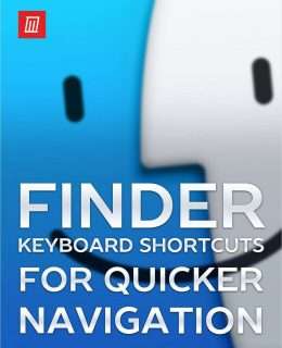 macOS Finder Keyboard Shortcuts Cheat Sheet