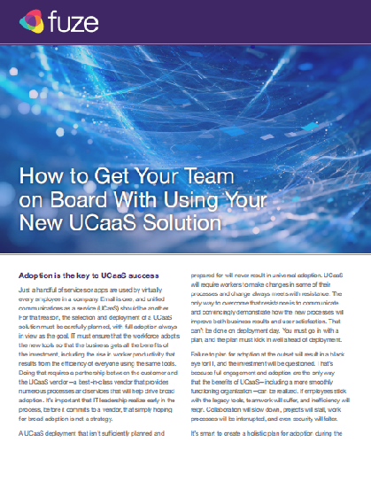 hello - How to Get your Team Onboard in Using Your New UCaaS Solution