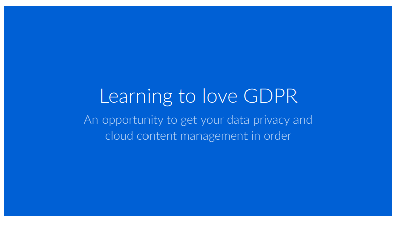 learning - Is your business GDPR-ready?
