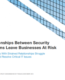 Forester Report 260x320 - Forrester study: Strained Relationships Between Security And IT Ops Teams Leave Businesses At Risk