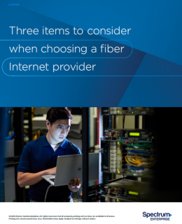 three items 260x320 - Three items to consider  when choosing a fiber  Internet provider