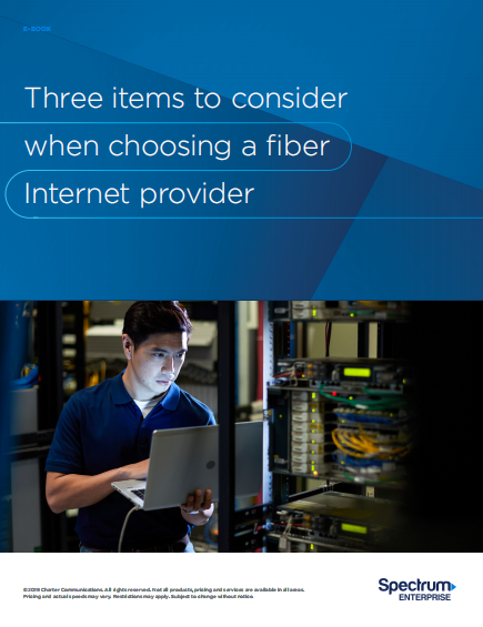 three items - Three items to consider  when choosing a fiber  Internet provider