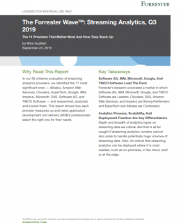 the forrstr 260x320 - The Forrester Wave: Streaming Analytics Report. The 11 Providers That Matter Most and How They Stack Up