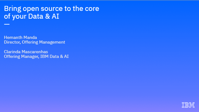 vi3 - Bringing Open Source to the Core of your Data & AI