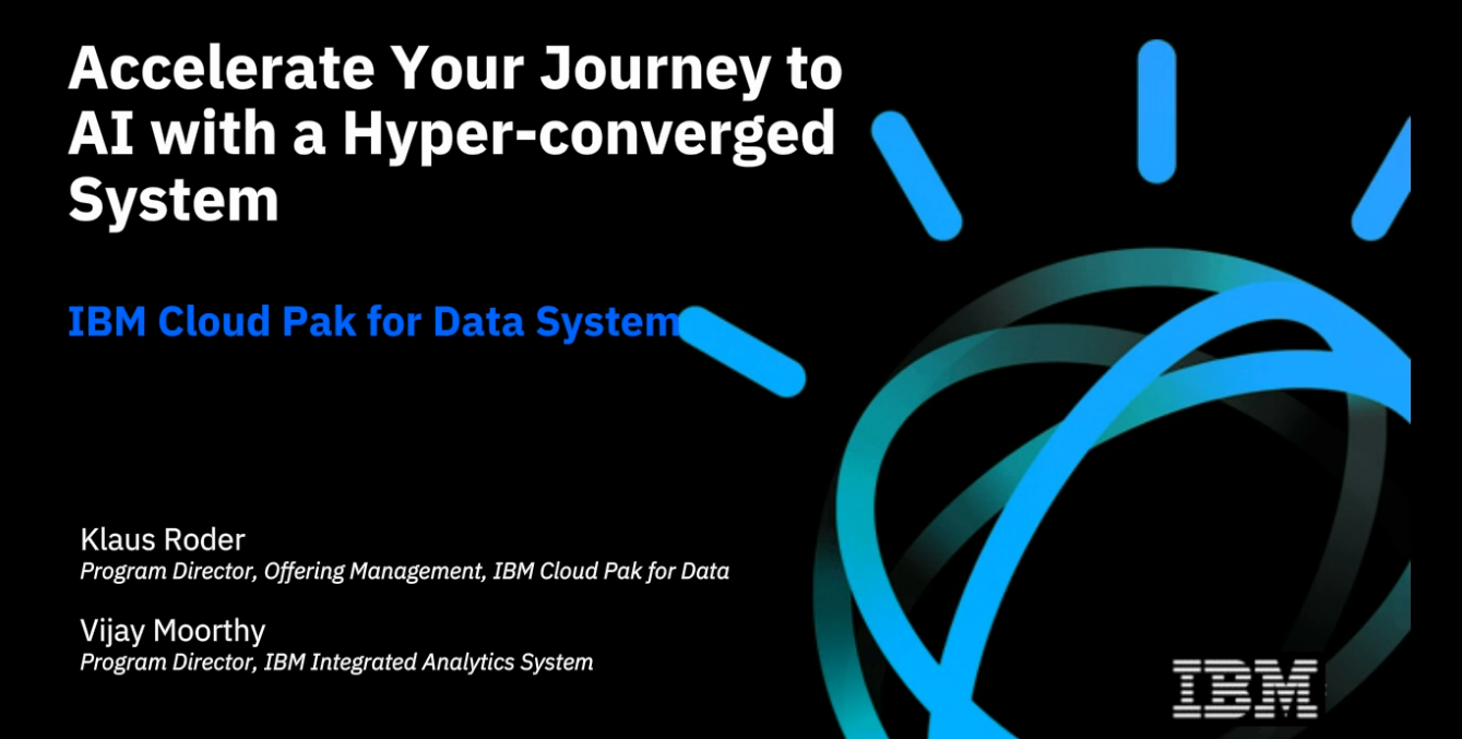 vide2 - Accelerate your journey to AI with a hyper-converged cloud data platform