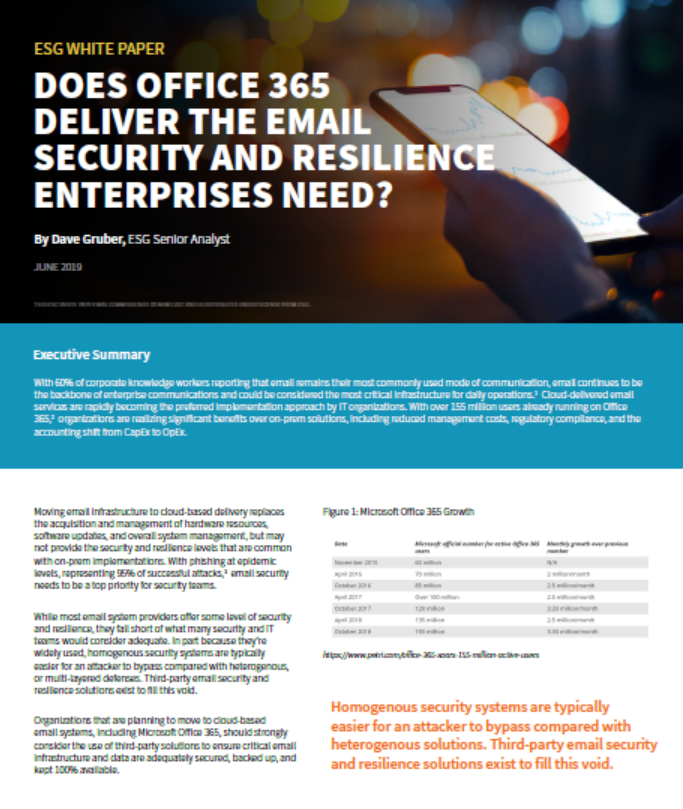 4 - Does Office 365 Deliver the Email Security and Resilience Enterprises Need?