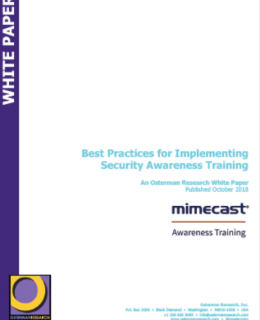 9 260x320 - Osterman Best Practices for Implementing Security Awareness Training