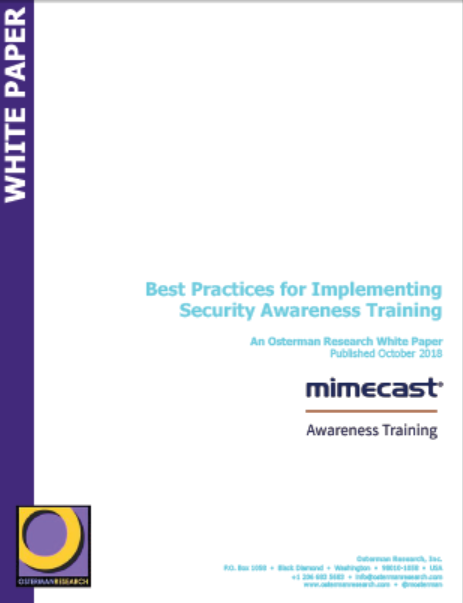 9 - Osterman Best Practices for Implementing Security Awareness Training