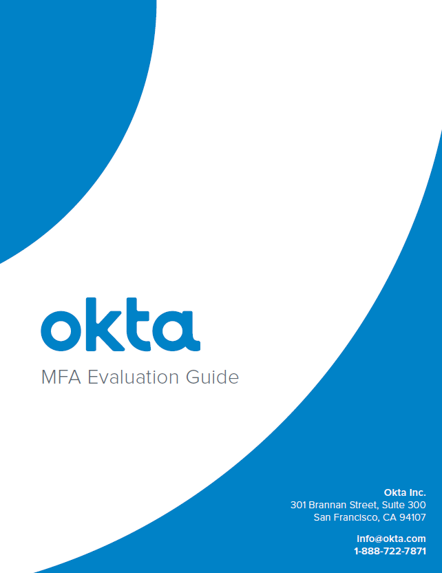 Okta MFA evaluation guide 20180919 0 Cover - Multi-Factor Authentication Evaluation Guide