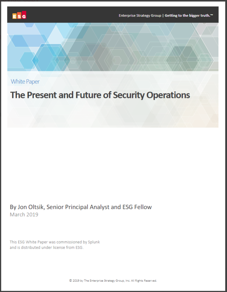 the present and future of security operations - The Present and Future of Security Operations
