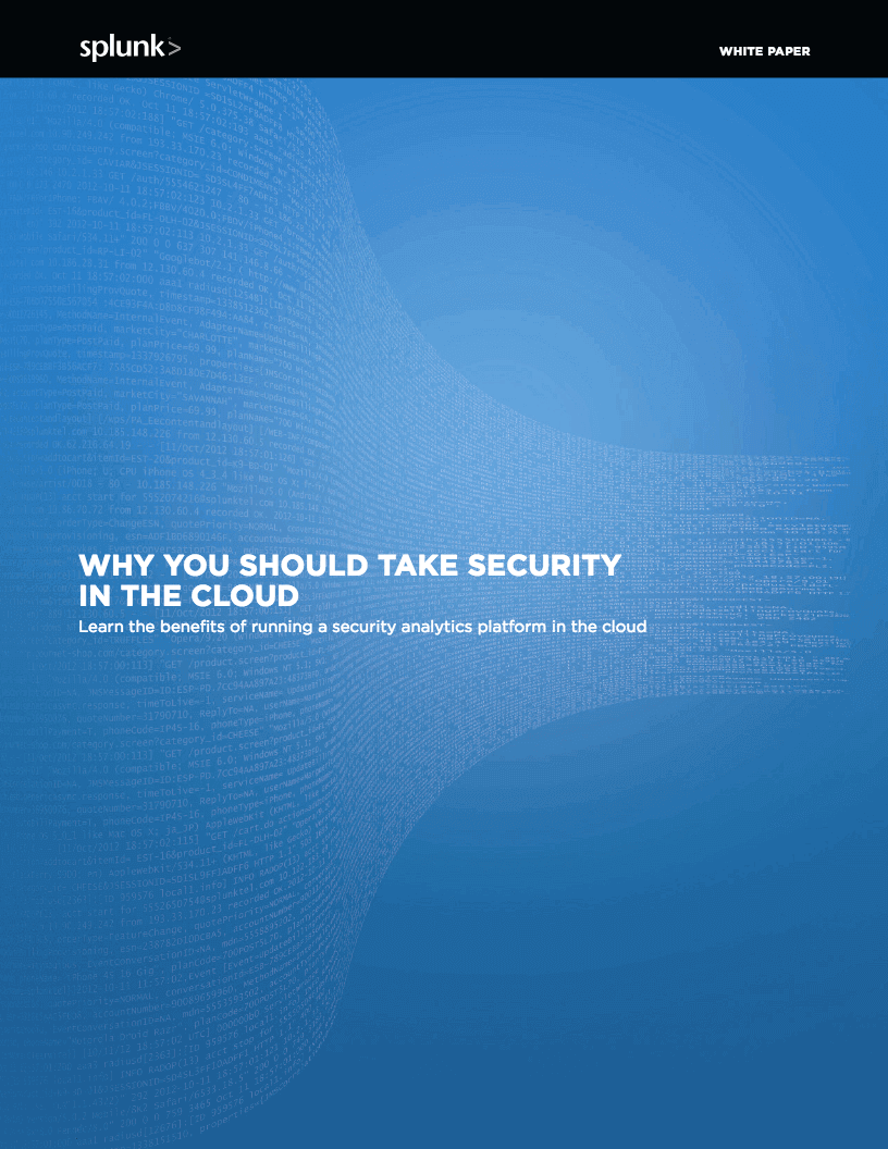 why you should take security in the cloud - Why You Should Take Security to the Cloud