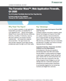 2 1 260x320 - The Forrester Wave™: Web Application Firewalls, Q1 2020