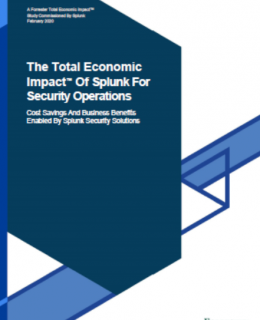 3 13 260x320 - Forrester Study: The Total Economic Impact™ of Splunk for Security Operations