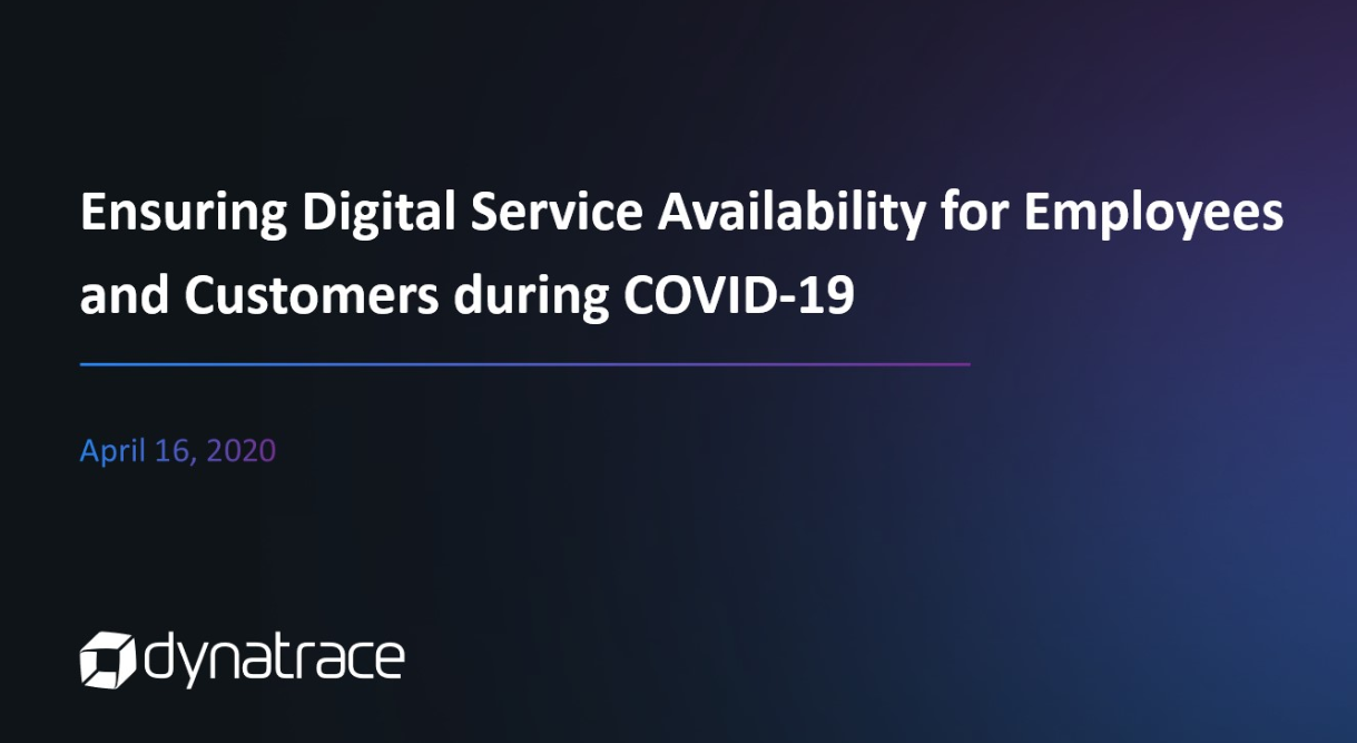 3 4 - Ensuring Digital Service Availability for Employees and Customers during COVID-19