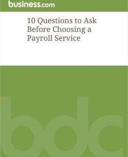 10 Important Questions to Ask Before Choosing a Payroll Service