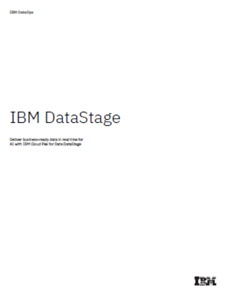 5 1 - Deliver business-ready data in real time for AI with IBM Cloud Pak for Data DataStage