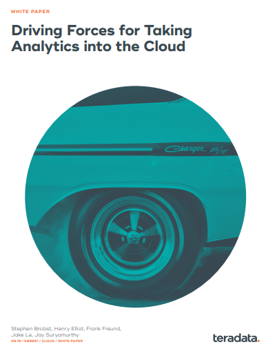 driving - Driving Forces For Taking Analytics Into the Cloud