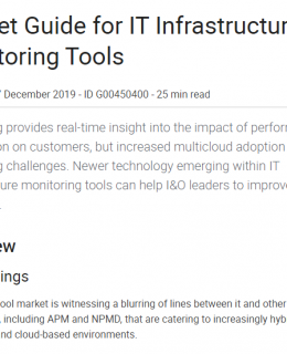 market 260x320 - 2019 Gartner Market Guide for IT Infrastructure Monitoring Tools