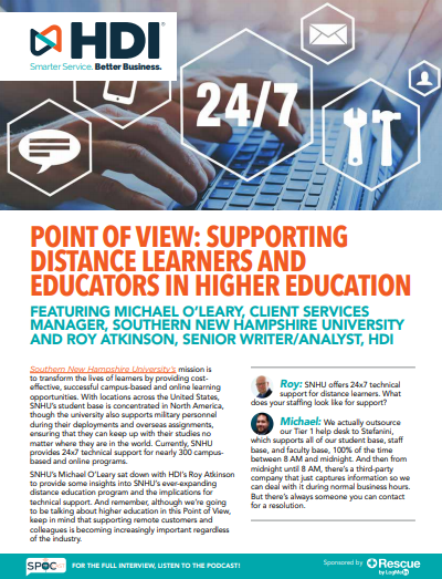 point of view - Point of View: Supporting Distance Learners and Educators